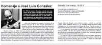 Homenaje a José Luis González