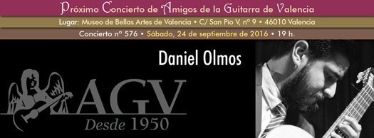 Daniel Olmos, Amigos de la Guitarra de Valencia
