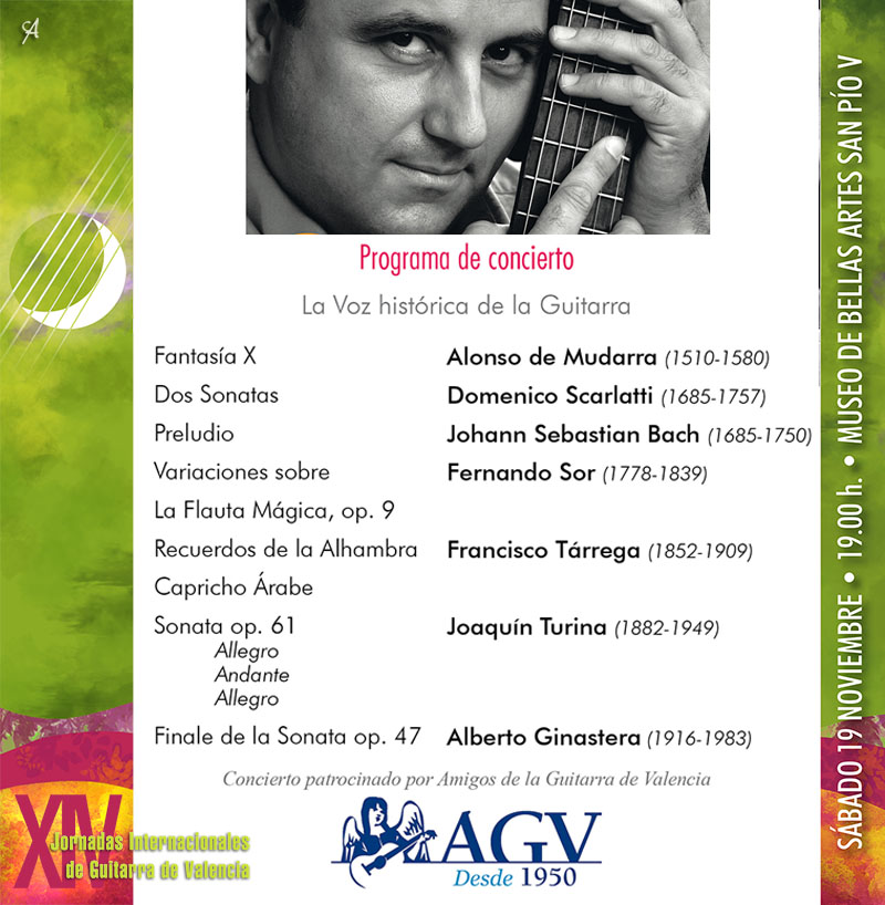 Javier García Moreno Programa de concierto