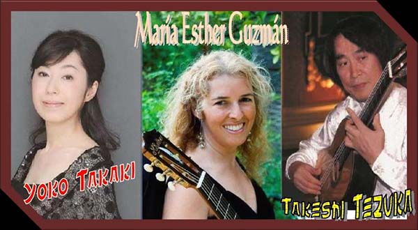 Special Trio Concert: María Esther Guzmán, guitarra, Takeshi Tezuka, guitarra y Takeshi Tezuka, piano