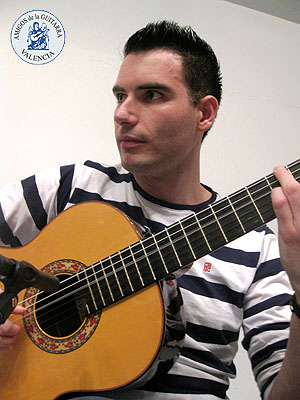 Carlos Piñana en el ensayo, antes del concierto de AGV