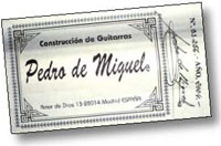 Logo guitarras Pedro de Miguel